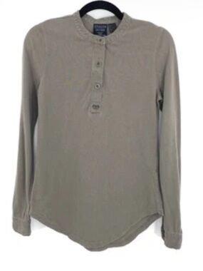 rare girl with the dragon tattoo H&M Trish Summerville long sleeve henley size 4